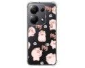 Funda Silicona Antigolpes para Xiaomi Poco M6 Pro 4G diseño Cerdos Dibujos