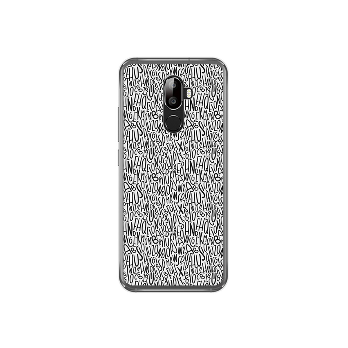 Funda Gel Tpu para Oukitel U18 Diseño Letras Dibujos