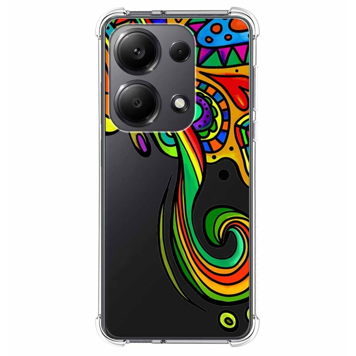 Funda Silicona Antigolpes para Xiaomi Poco M6 Pro 4G diseño Colores Dibujos