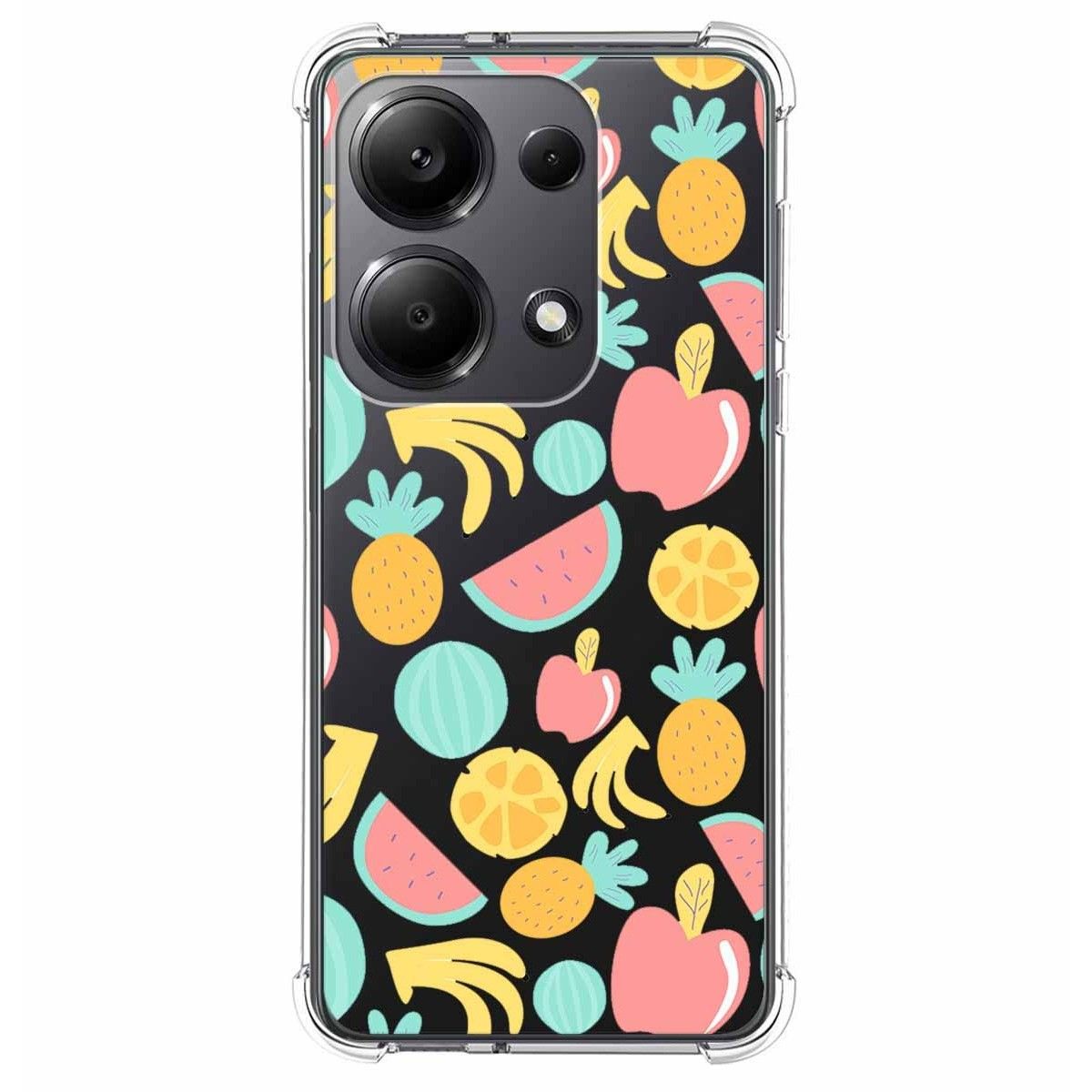 Funda Silicona Antigolpes para Xiaomi Poco M6 Pro 4G diseño Frutas 02 Dibujos