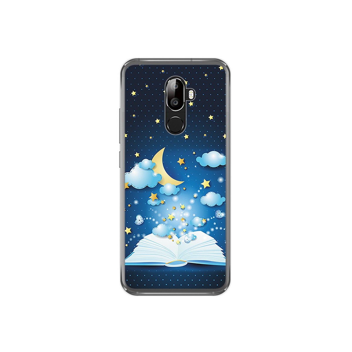 Funda Gel Tpu para Oukitel U18 Diseño Libro Cuentos Dibujos