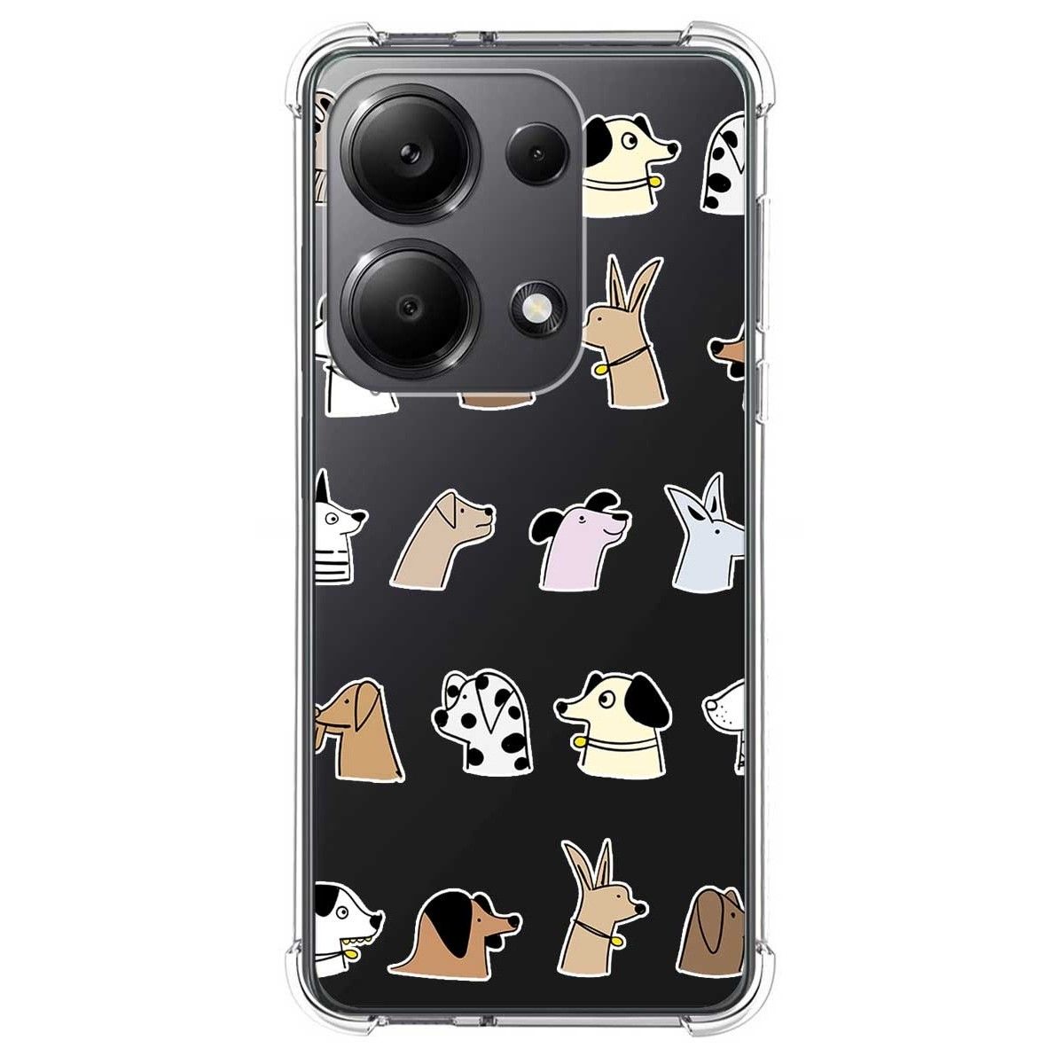 Funda Silicona Antigolpes para Xiaomi Poco M6 Pro 4G diseño Perros Dibujos