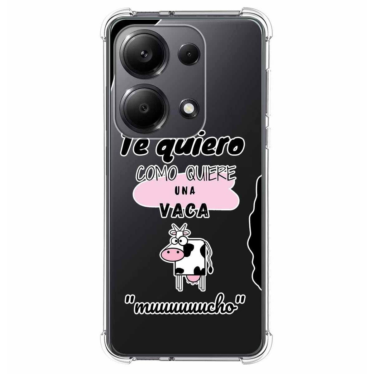 Funda Silicona Antigolpes para Xiaomi Poco M6 Pro 4G diseño Vaca Dibujos