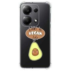 Funda Silicona Antigolpes para Xiaomi Poco M6 Pro 4G diseño Vegan Life Dibujos