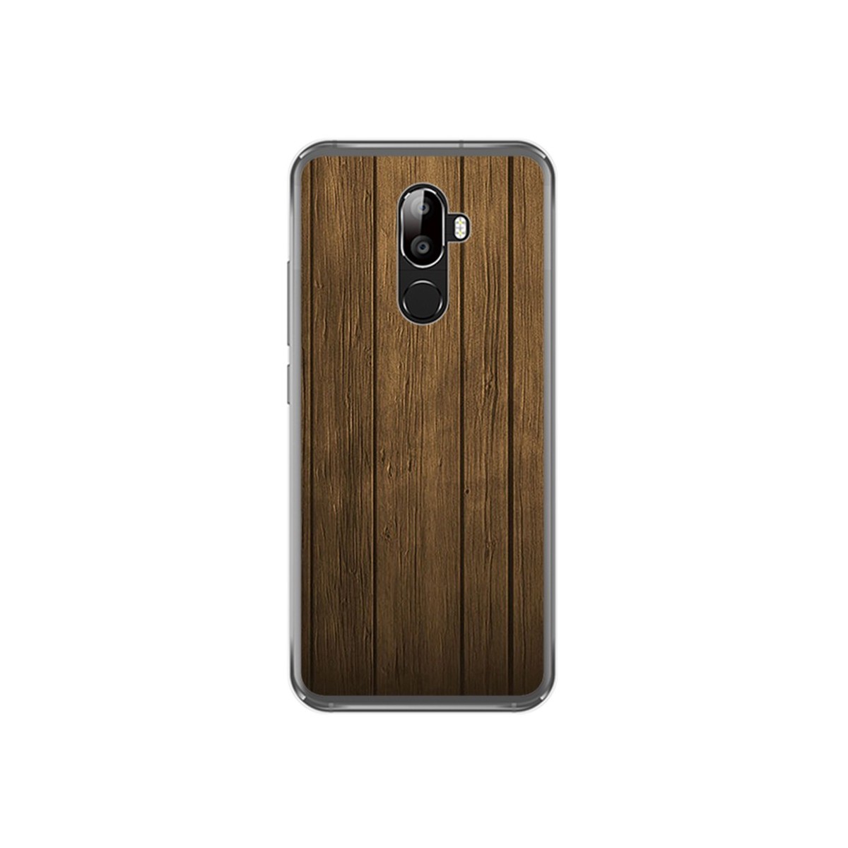 Funda Gel Tpu para Oukitel U18 Diseño Madera Dibujos