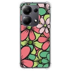 Funda Silicona Antigolpes para Xiaomi Poco M6 Pro 4G diseño Flores 02 Dibujos
