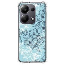 Funda Silicona Antigolpes para Xiaomi Poco M6 Pro 4G diseño Flores 03 Dibujos