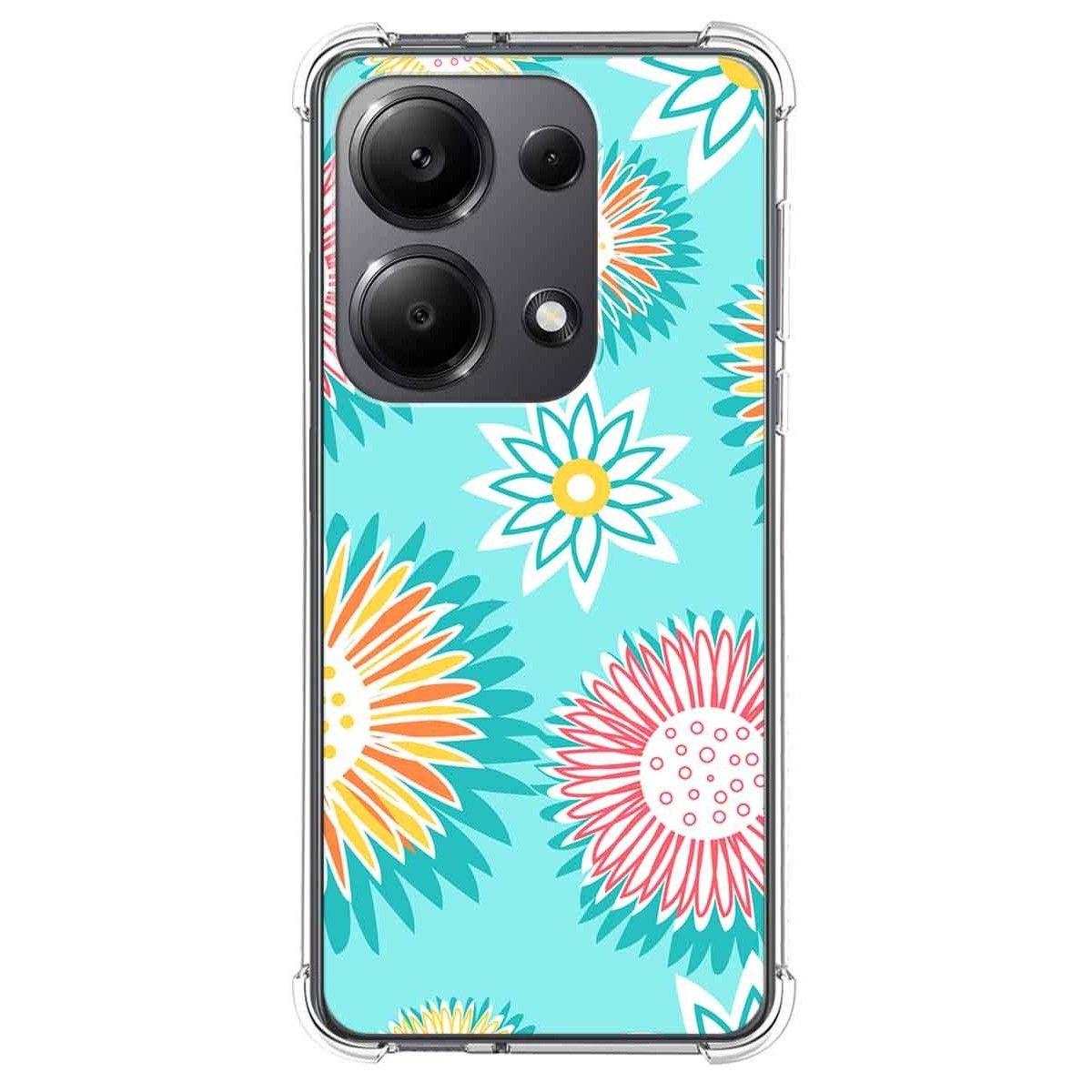 Funda Silicona Antigolpes para Xiaomi Poco M6 Pro 4G diseño Flores 05 Dibujos