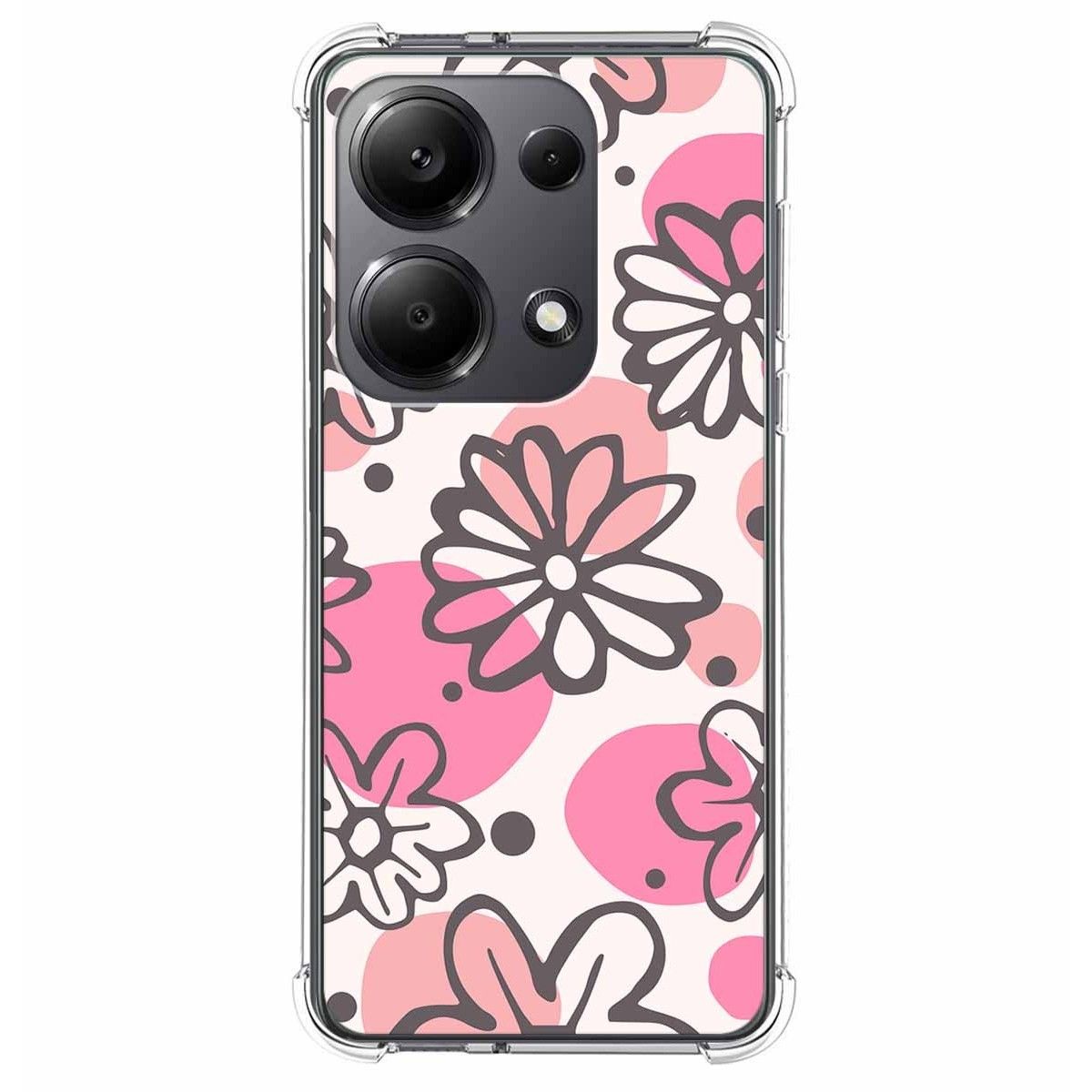 Funda Silicona Antigolpes para Xiaomi Poco M6 Pro 4G diseño Flores 09 Dibujos