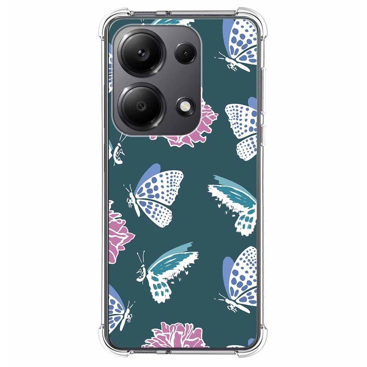 Funda Silicona Antigolpes para Xiaomi Poco M6 Pro 4G diseño Flores 10 Dibujos