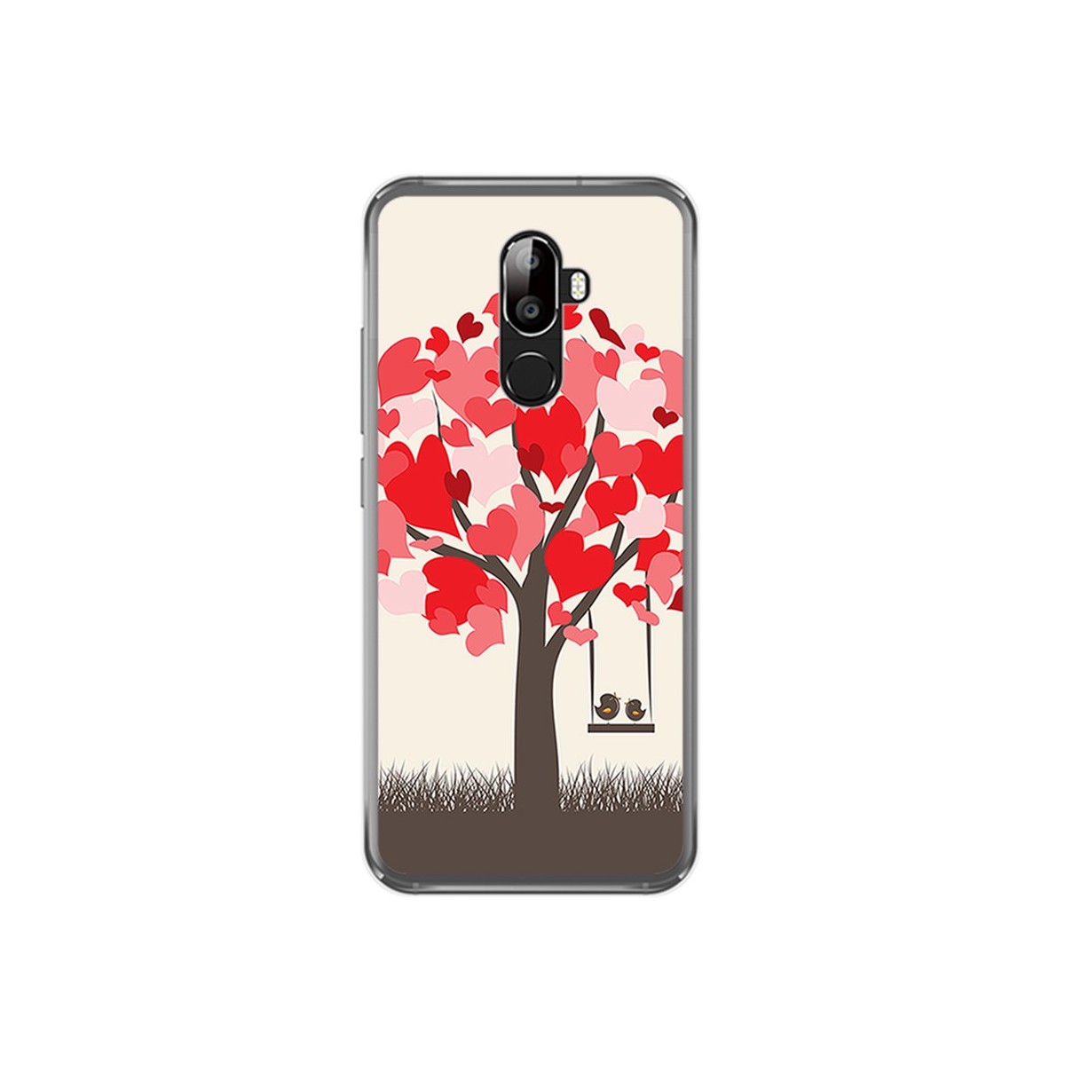 Funda Gel Tpu para Oukitel U18 Diseño Pajaritos Dibujos