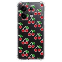 Funda Silicona Antigolpes para Xiaomi Redmi Note 13 Pro 5G diseño Cerezas Dibujos