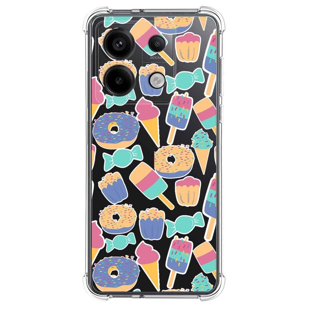 Funda Silicona Antigolpes para Xiaomi Redmi Note 13 Pro 5G diseño Dulces 02 Dibujos