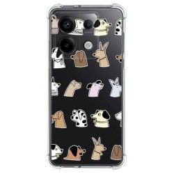Funda Silicona Antigolpes para Xiaomi Redmi Note 13 Pro 5G diseño Perros Dibujos