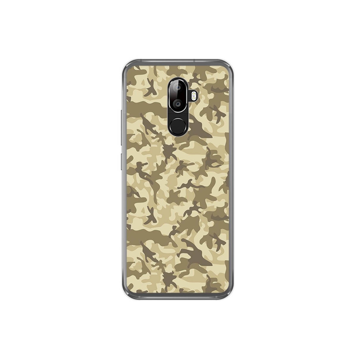 Funda Gel Tpu para Oukitel U18 Diseño Sand Camuflaje Dibujos