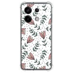 Funda Silicona Antigolpes para Xiaomi Redmi Note 13 Pro 5G diseño Flores 01 Dibujos