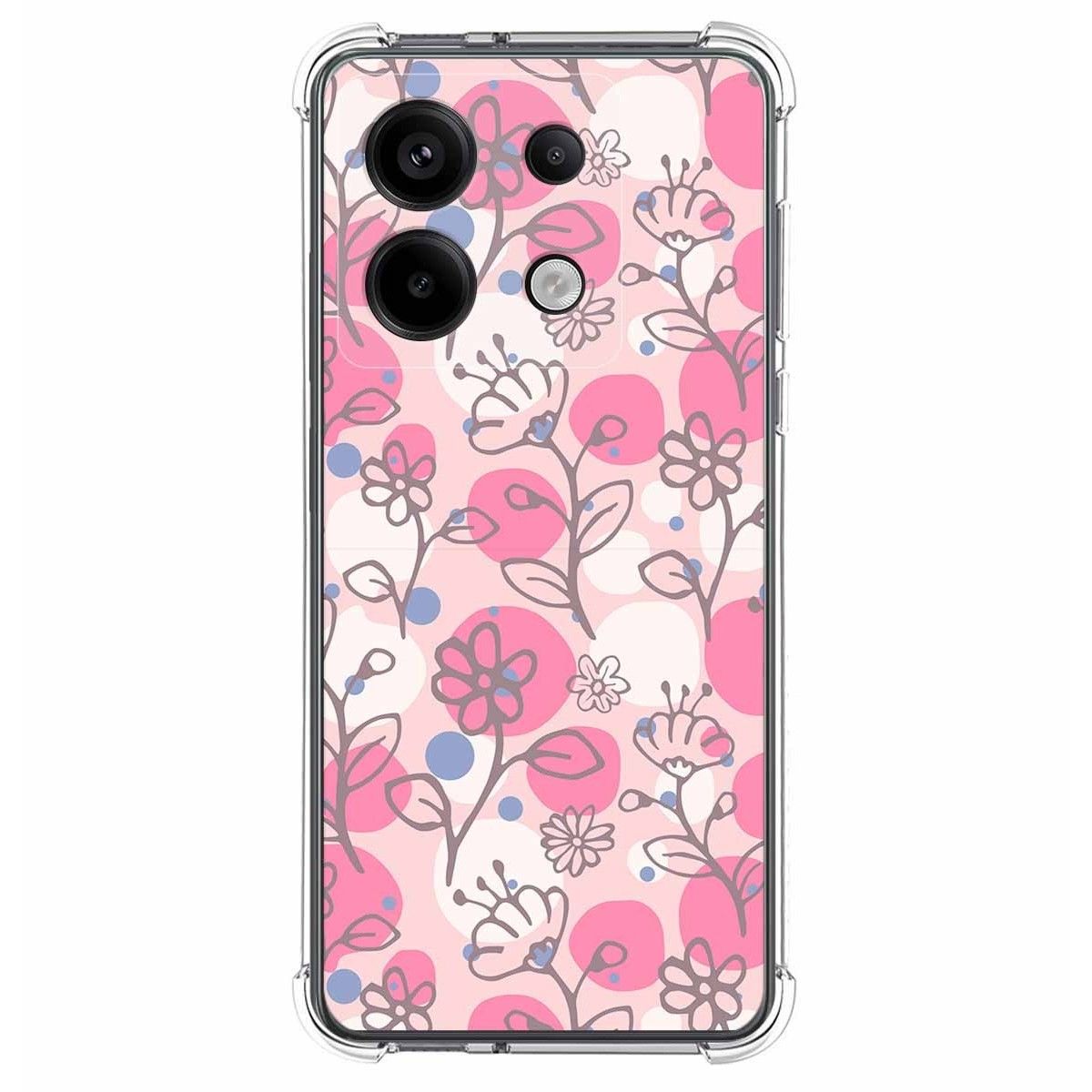 Funda Silicona Antigolpes para Xiaomi Redmi Note 13 Pro 5G diseño Flores 07 Dibujos