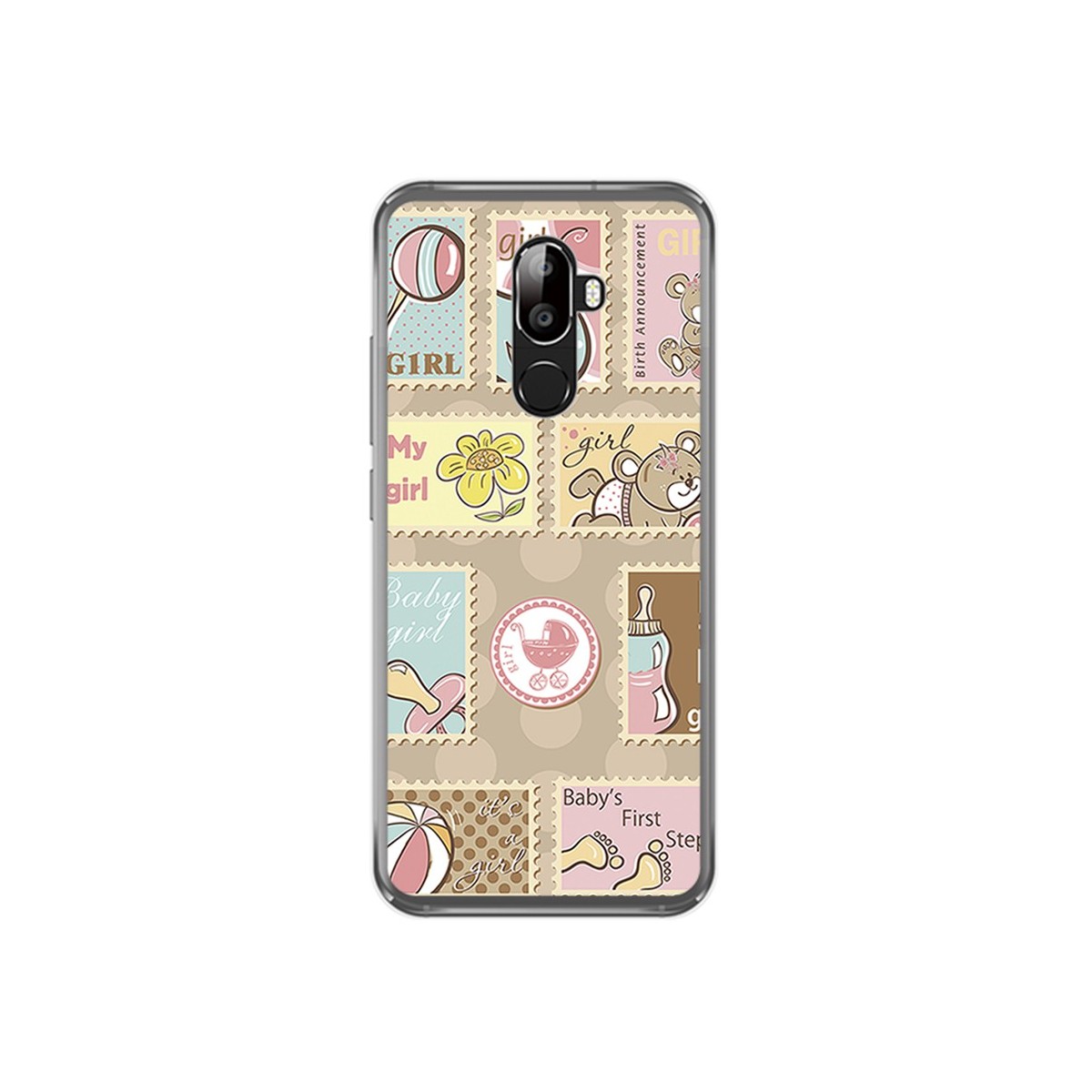 Funda Gel Tpu para Oukitel U18 Diseño Sellos Dibujos
