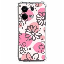 Funda Silicona Antigolpes para Xiaomi Redmi Note 13 Pro 5G diseño Flores 09 Dibujos
