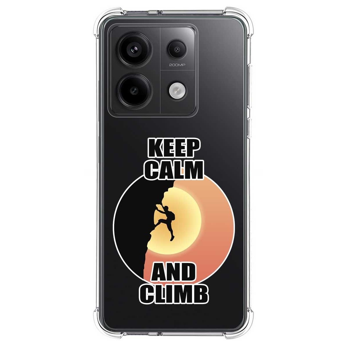 Funda Silicona Antigolpes para Xiaomi Poco X6 5G diseño Hombre Escalada Dibujos