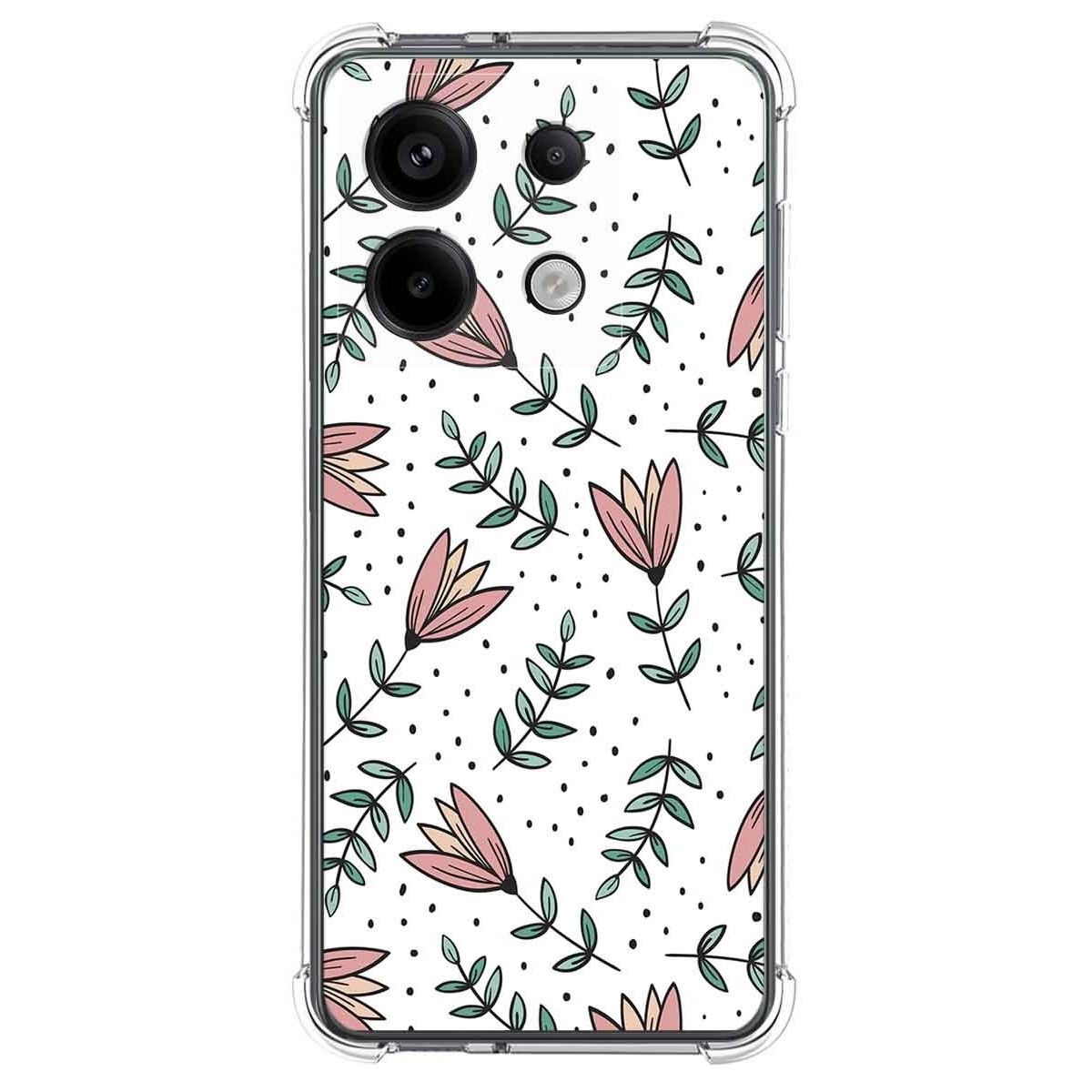 Funda Silicona Antigolpes para Xiaomi Poco X6 5G diseño Flores 01 Dibujos