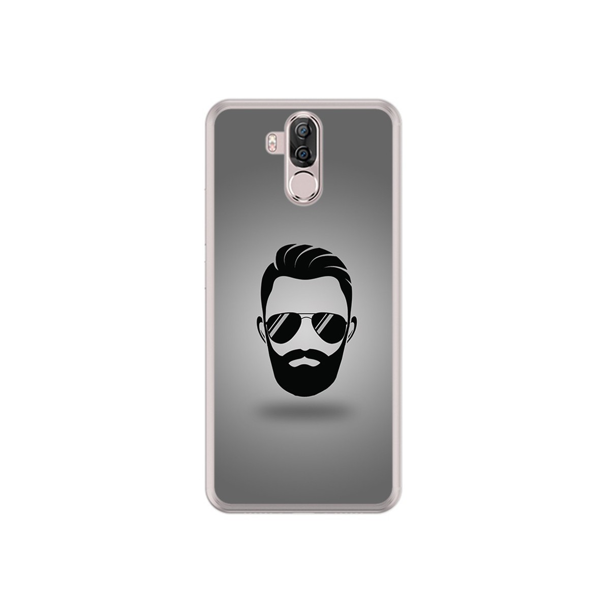 Funda Gel Tpu para Ulefone Power 3 / 3S Diseño Barba Dibujos