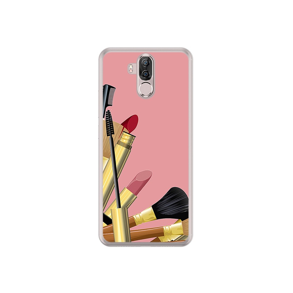 Funda Gel Tpu para Ulefone Power 3 / 3S Diseño Brochas Dibujos