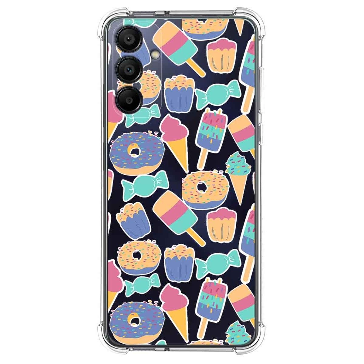 Funda Silicona Antigolpes para Samsung Galaxy A15 4G / 5G diseño Dulces 02 Dibujos