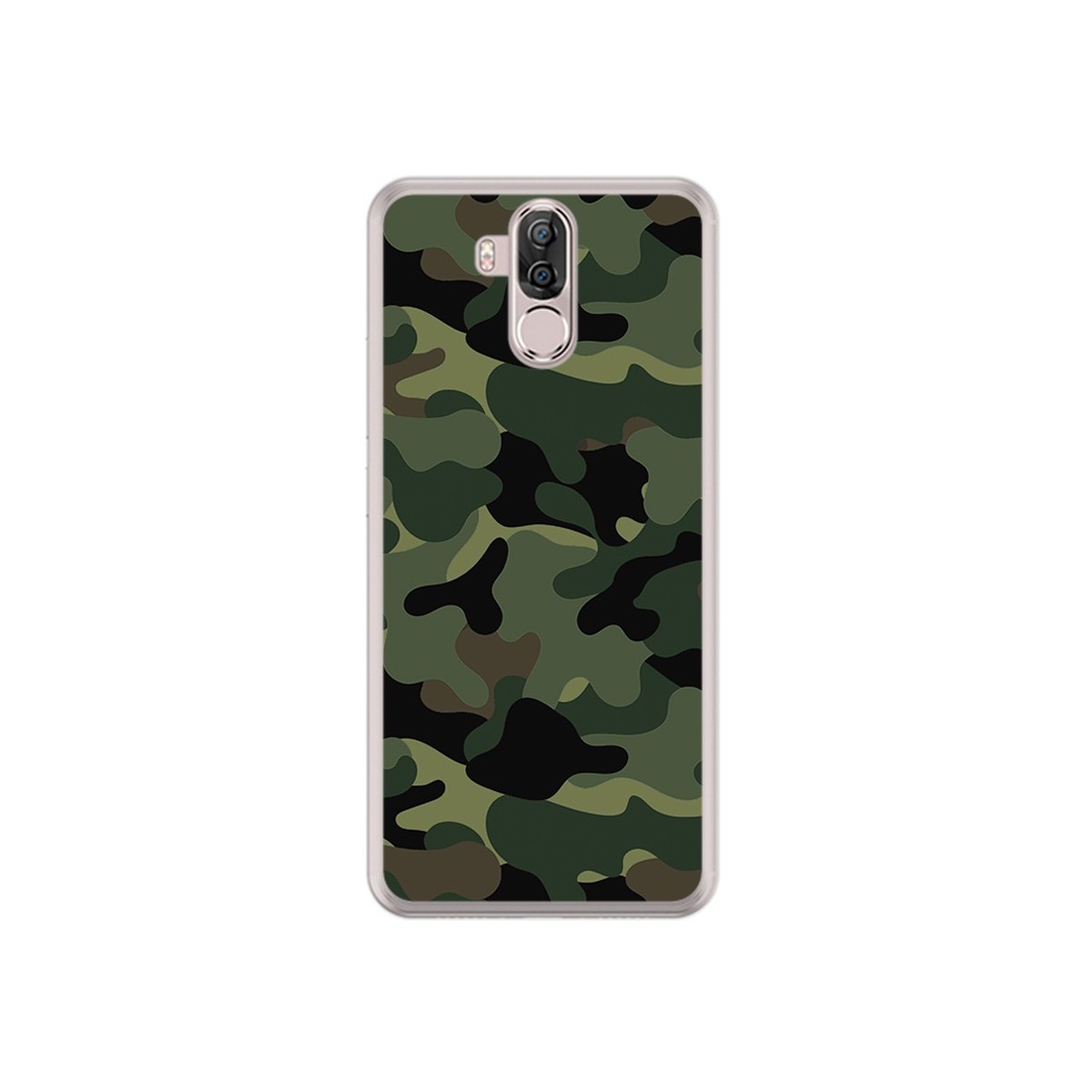 Funda Gel Tpu para Ulefone Power 3 / 3S Diseño Camuflaje Dibujos