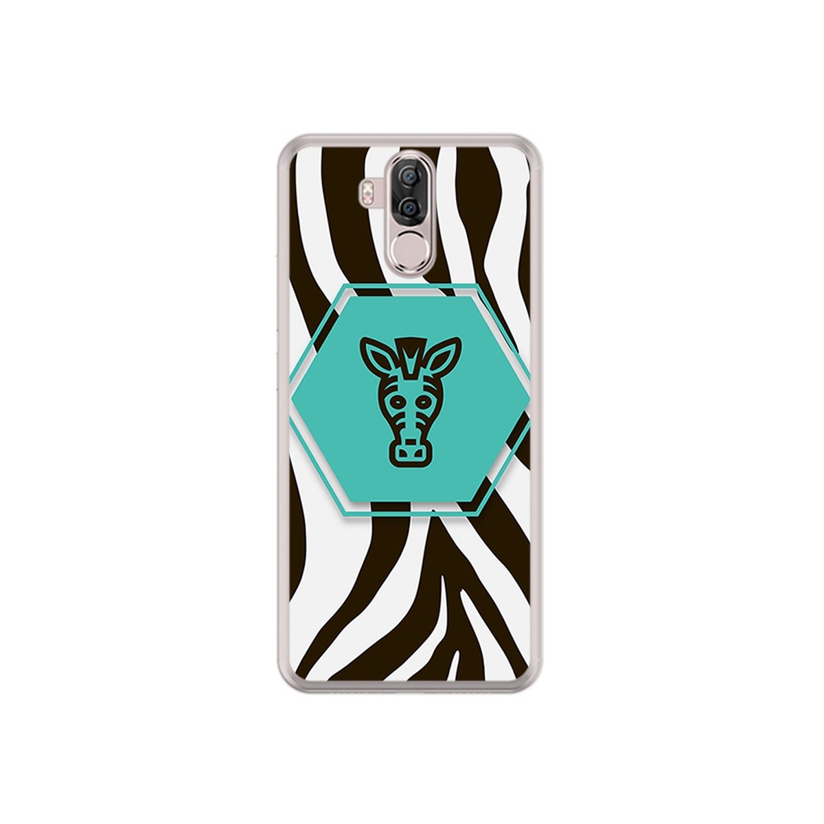 Funda Gel Tpu para Ulefone Power 3 / 3S Diseño Cebra Dibujos