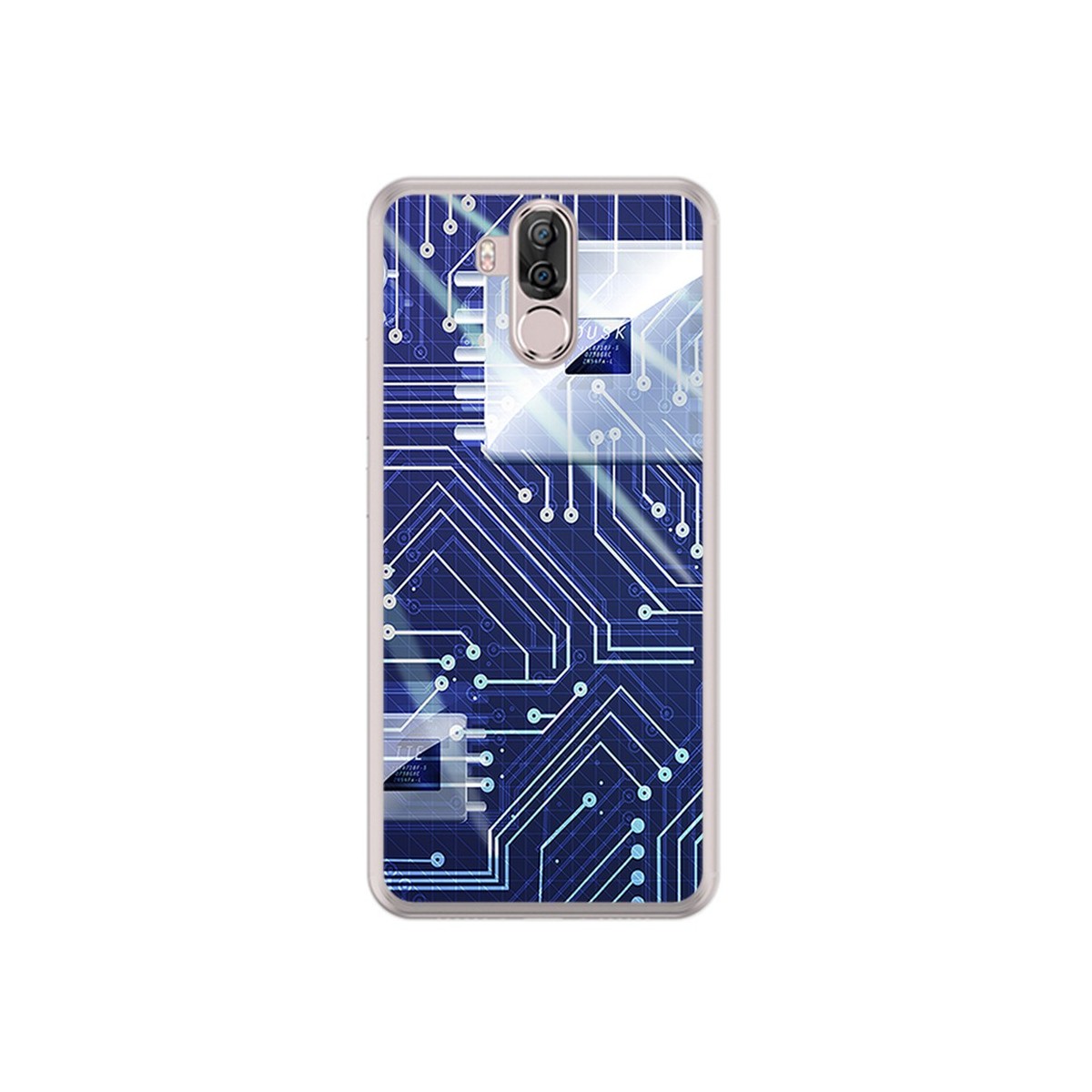 Funda Gel Tpu para Ulefone Power 3 / 3S Diseño Circuito Dibujos