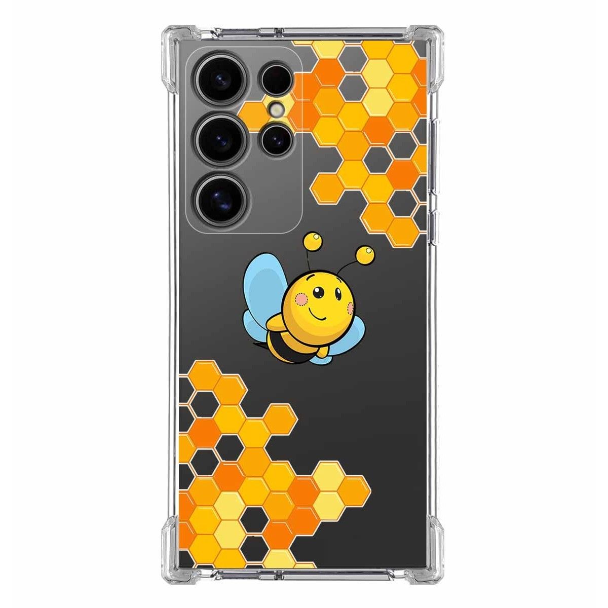 Funda Silicona Antigolpes para Samsung Galaxy S24 Ultra 5G diseño Abeja Dibujos