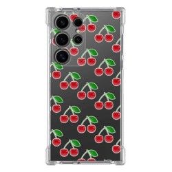 Funda Silicona Antigolpes para Samsung Galaxy S24 Ultra 5G diseño Cerezas Dibujos