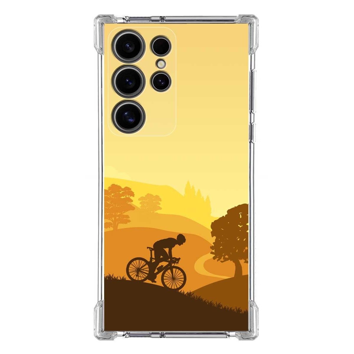 Funda Silicona Antigolpes para Samsung Galaxy S24 Ultra 5G diseño Ciclista Dibujos