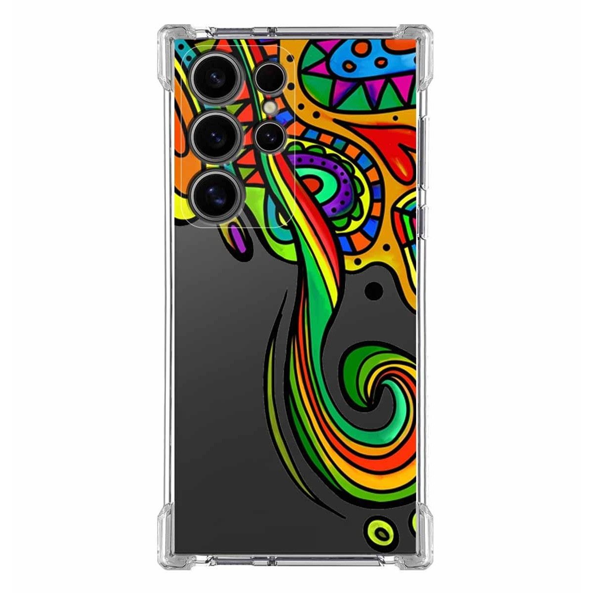 Funda Silicona Antigolpes para Samsung Galaxy S24 Ultra 5G diseño Colores Dibujos