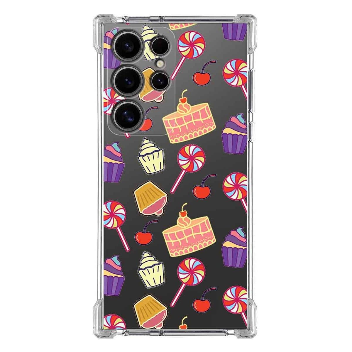 Funda Silicona Antigolpes para Samsung Galaxy S24 Ultra 5G diseño Dulces 01 Dibujos