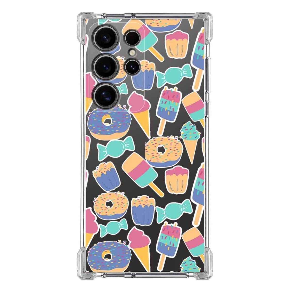Funda Silicona Antigolpes para Samsung Galaxy S24 Ultra 5G diseño Dulces 02 Dibujos