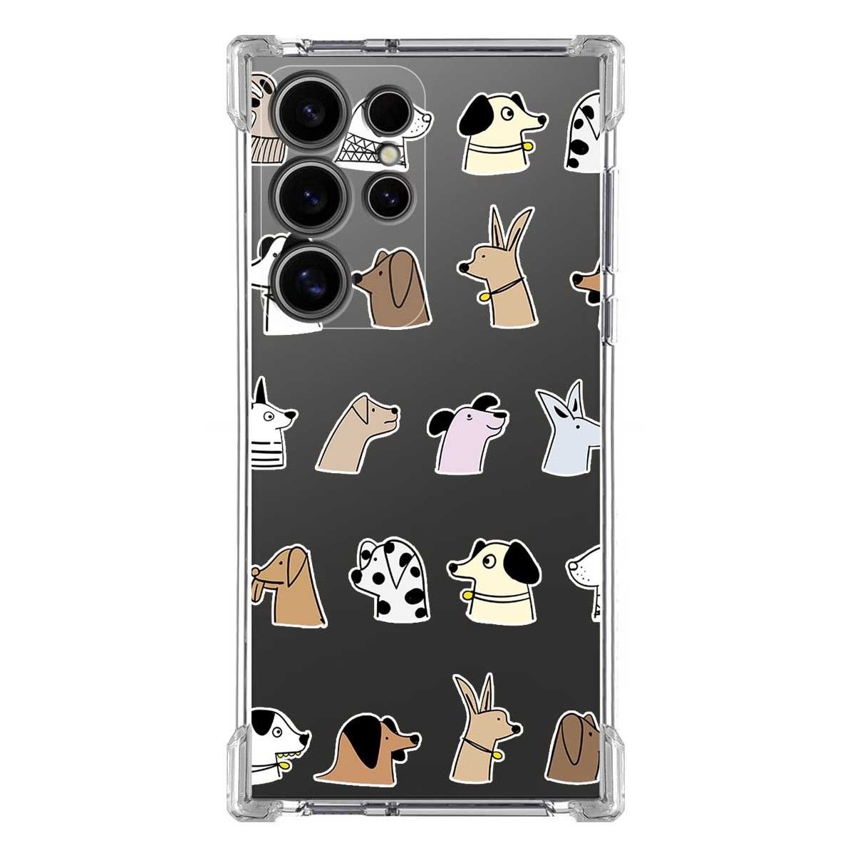 Funda Silicona Antigolpes para Samsung Galaxy S24 Ultra 5G diseño Perros Dibujos