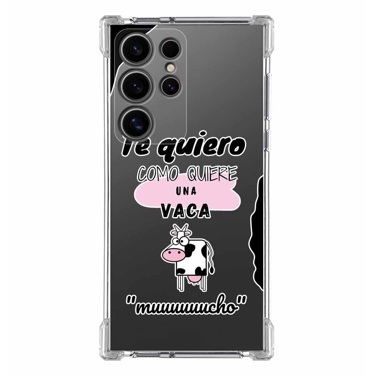 Funda Silicona Antigolpes para Samsung Galaxy S24 Ultra 5G diseño Vaca Dibujos