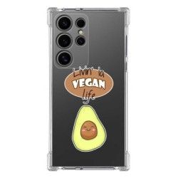 Funda Silicona Antigolpes para Samsung Galaxy S24 Ultra 5G diseño Vegan Life Dibujos