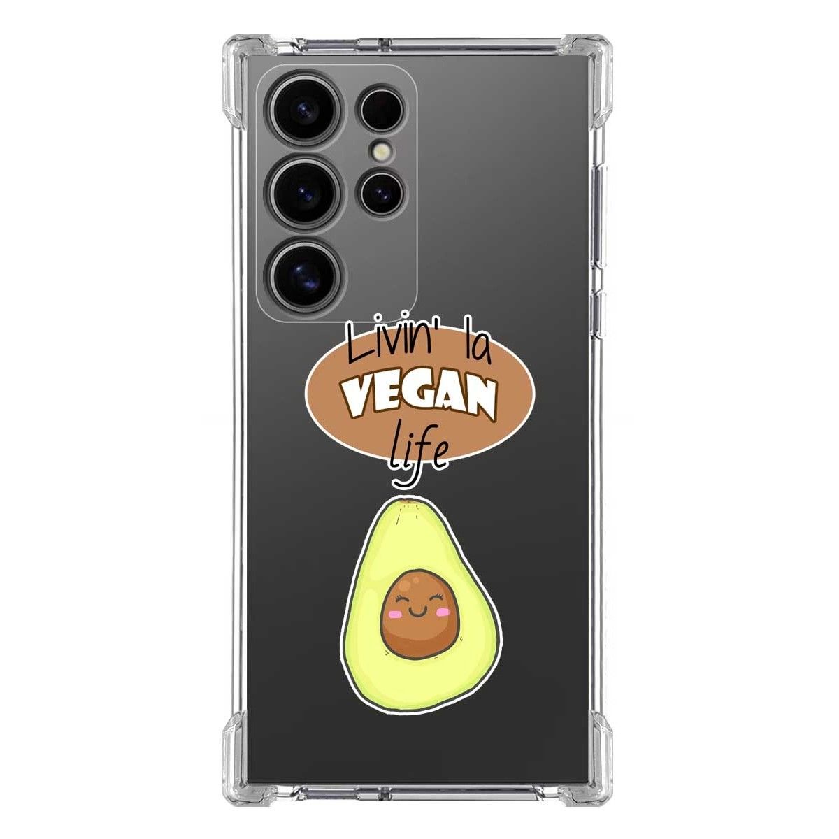 Funda Silicona Antigolpes para Samsung Galaxy S24 Ultra 5G diseño Vegan Life Dibujos