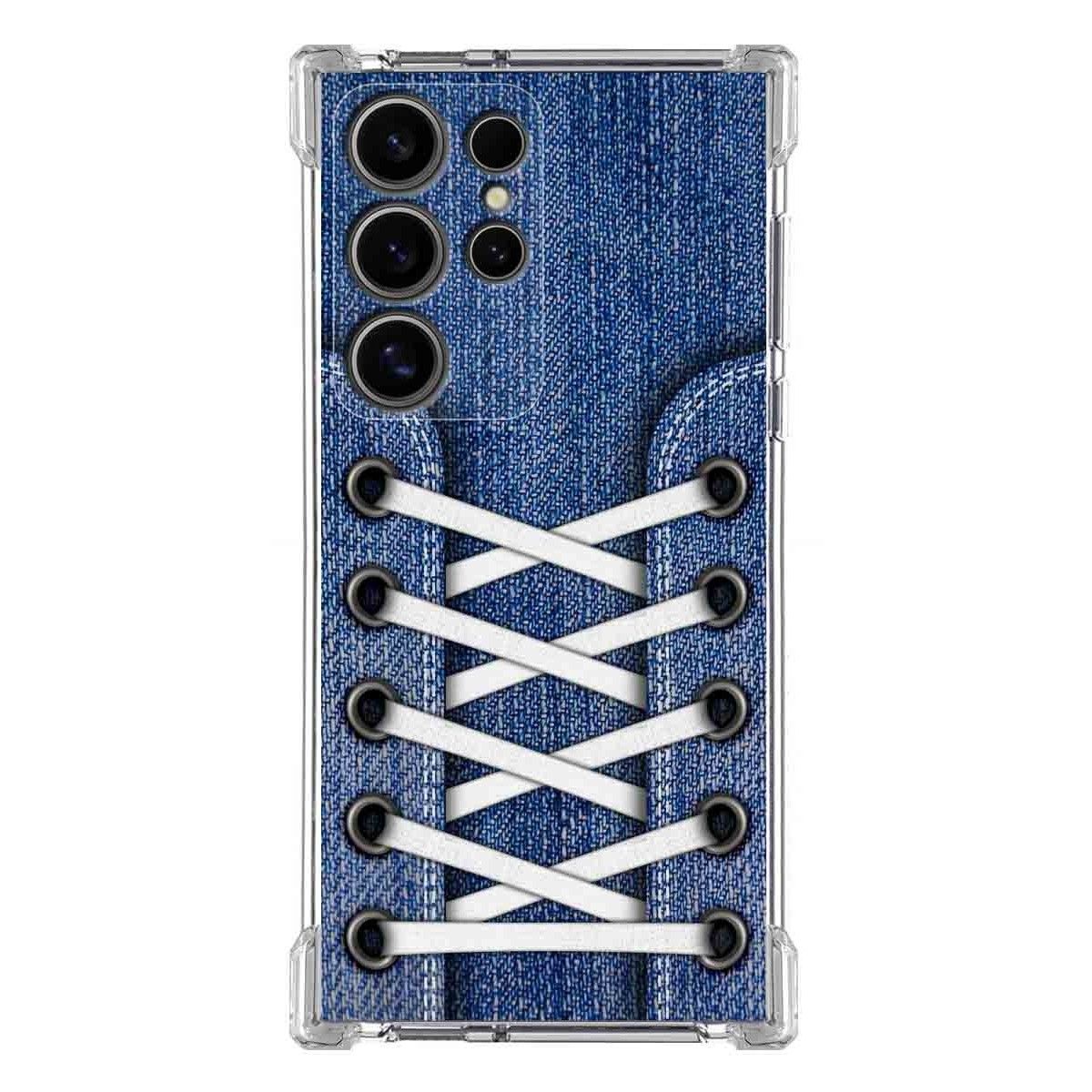 Funda Silicona Antigolpes para Samsung Galaxy S24 Ultra 5G diseño Zapatillas 01 Dibujos