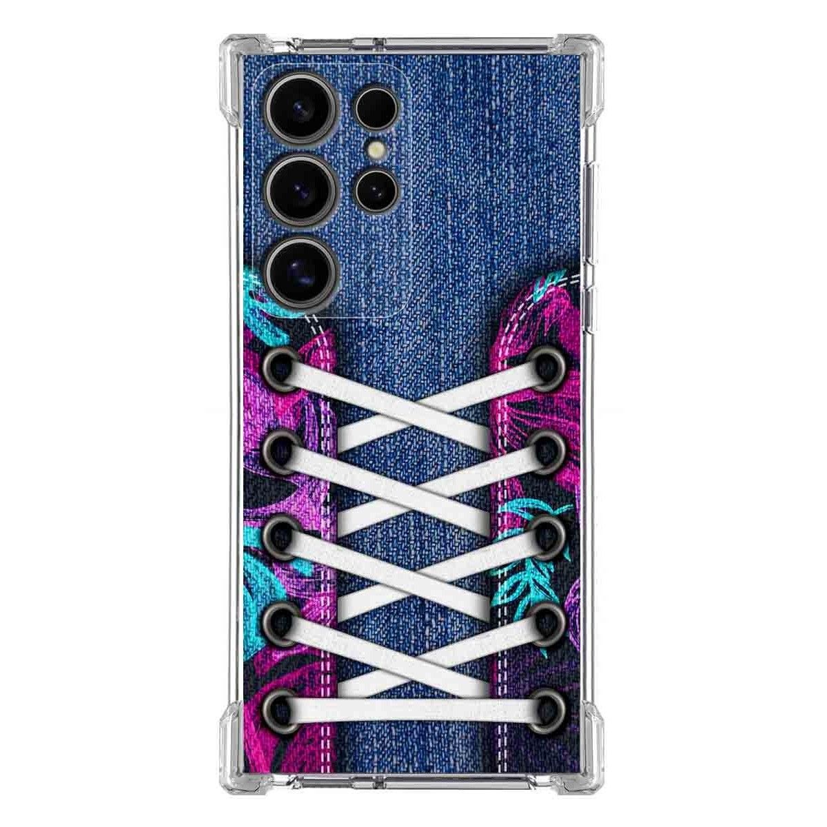 Funda Silicona Antigolpes para Samsung Galaxy S24 Ultra 5G diseño Zapatillas 06 Dibujos