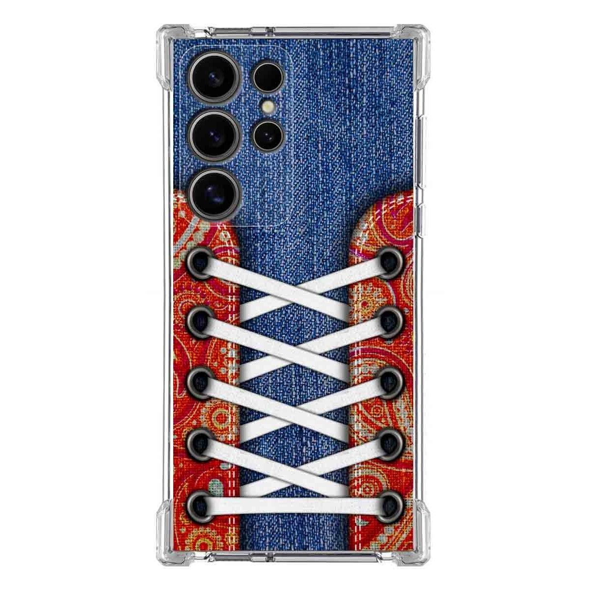 Funda Silicona Antigolpes para Samsung Galaxy S24 Ultra 5G diseño Zapatillas 11 Dibujos