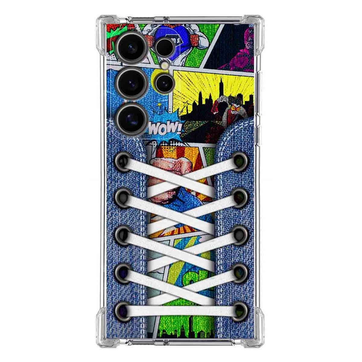 Funda Silicona Antigolpes para Samsung Galaxy S24 Ultra 5G diseño Zapatillas 14 Dibujos