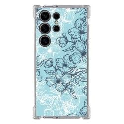 Funda Silicona Antigolpes para Samsung Galaxy S24 Ultra 5G diseño Flores 03 Dibujos