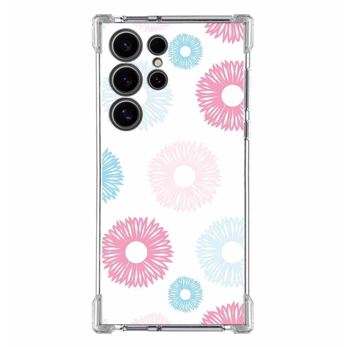 Funda Silicona Antigolpes para Samsung Galaxy S24 Ultra 5G diseño Flores 06 Dibujos