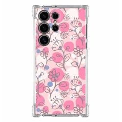 Funda Silicona Antigolpes para Samsung Galaxy S24 Ultra 5G diseño Flores 07 Dibujos