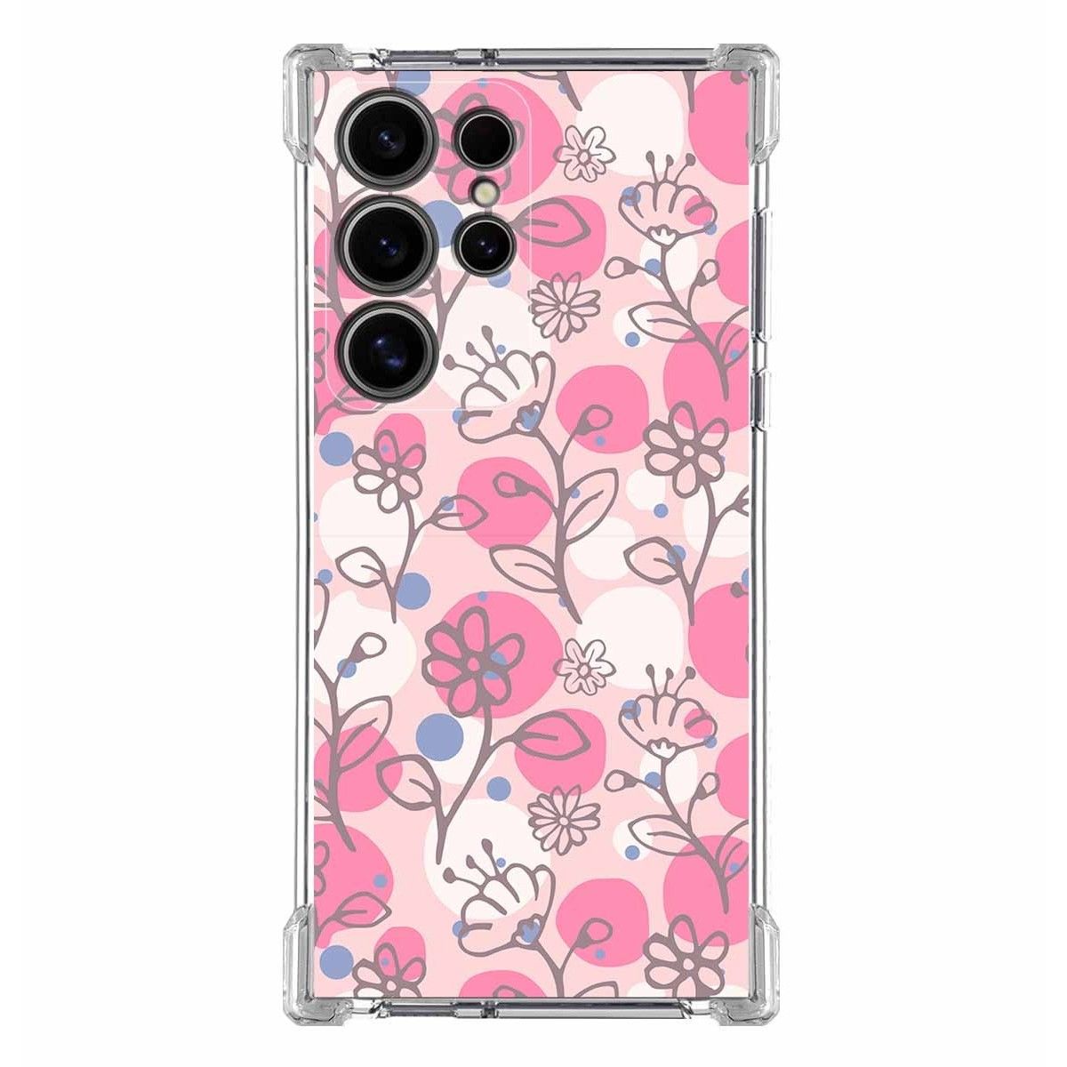 Funda Silicona Antigolpes para Samsung Galaxy S24 Ultra 5G diseño Flores 07 Dibujos