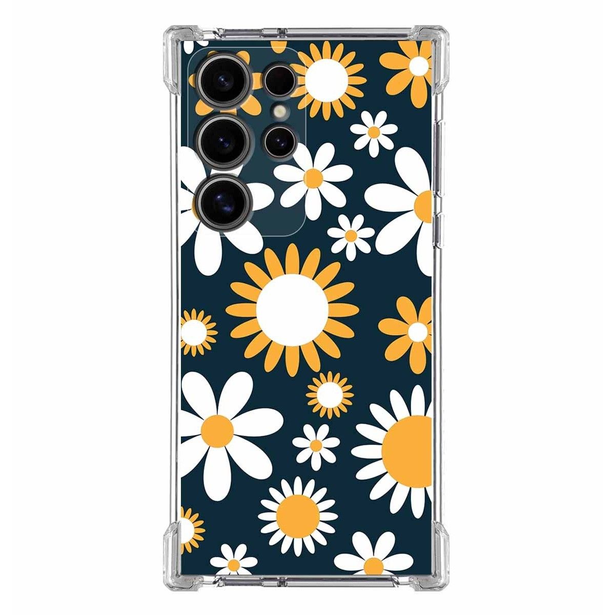 Funda Silicona Antigolpes para Samsung Galaxy S24 Ultra 5G diseño Flores 08 Dibujos